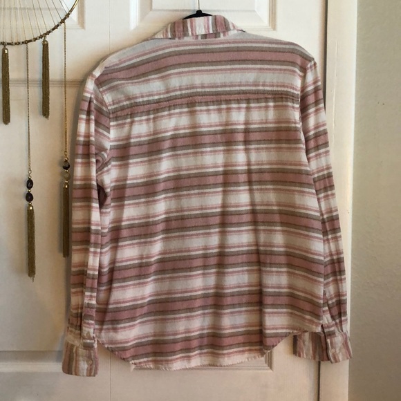 COPY - Aeropostale Pink and Tan Flannel - Picture 4 of 4